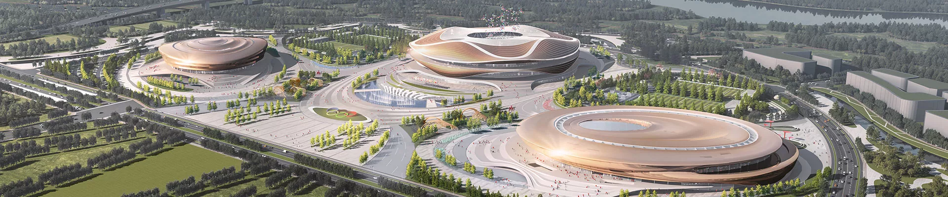 Stadion ocelové konstrukce